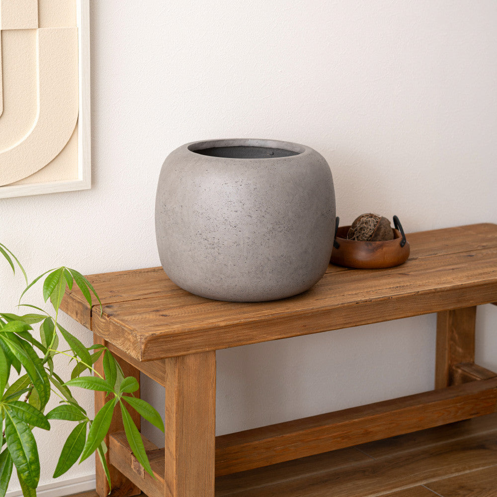 石目調ラウンドプランター