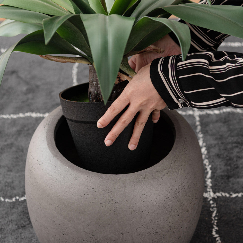 石目調ラウンドプランター