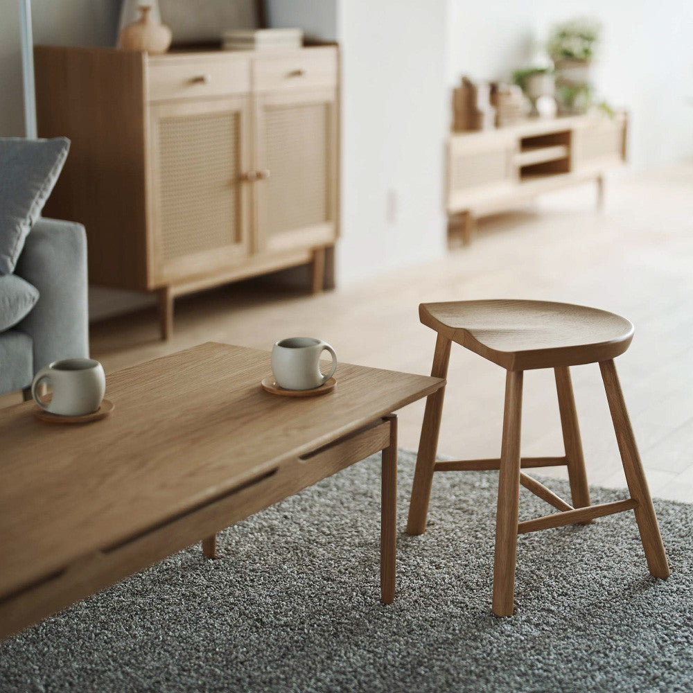 天然木スツール