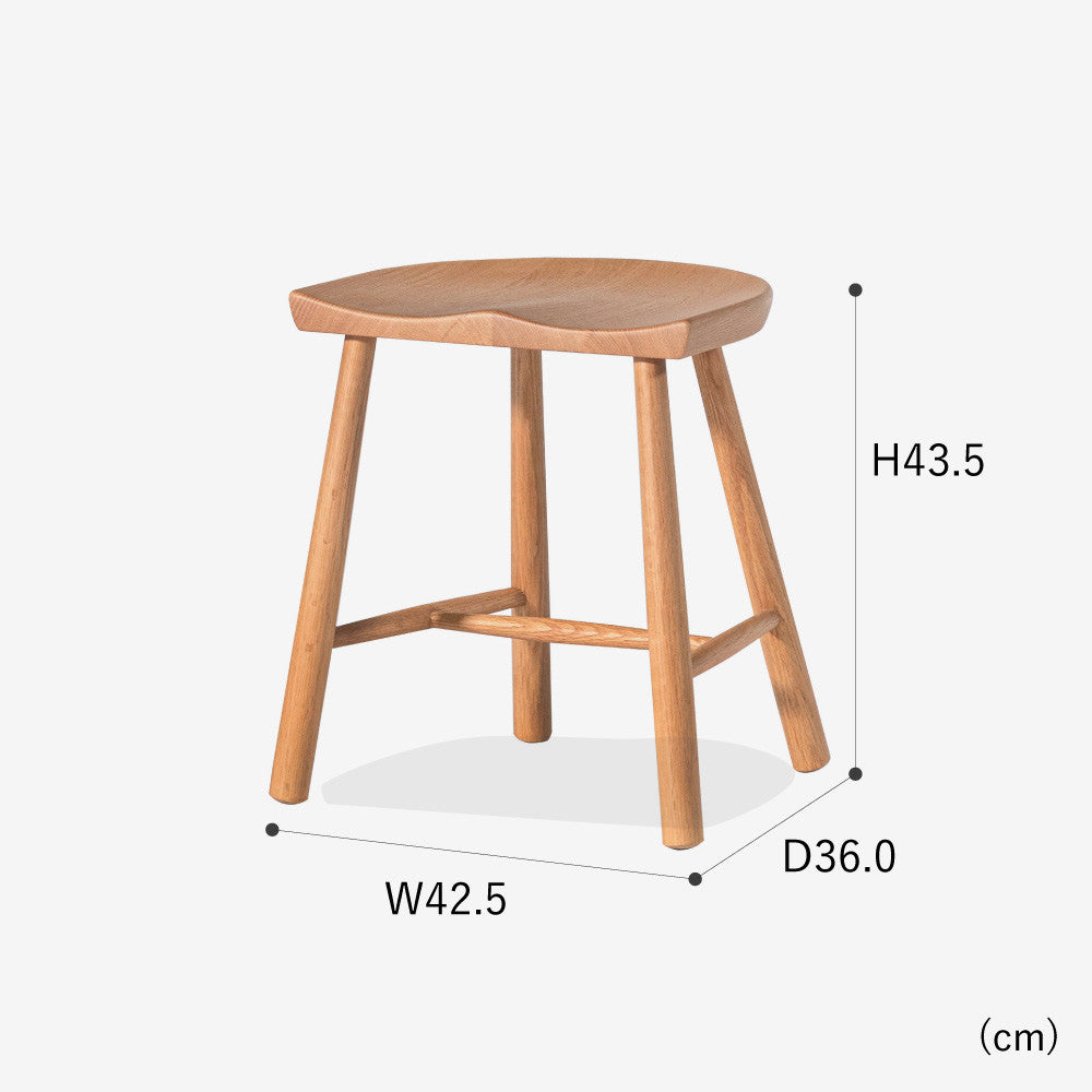 天然木スツール