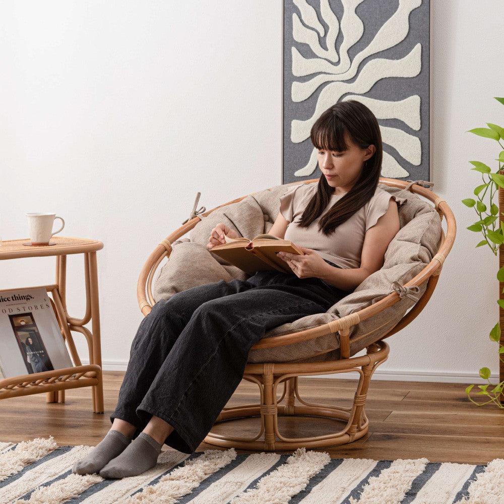 ラタン一人掛けチェア