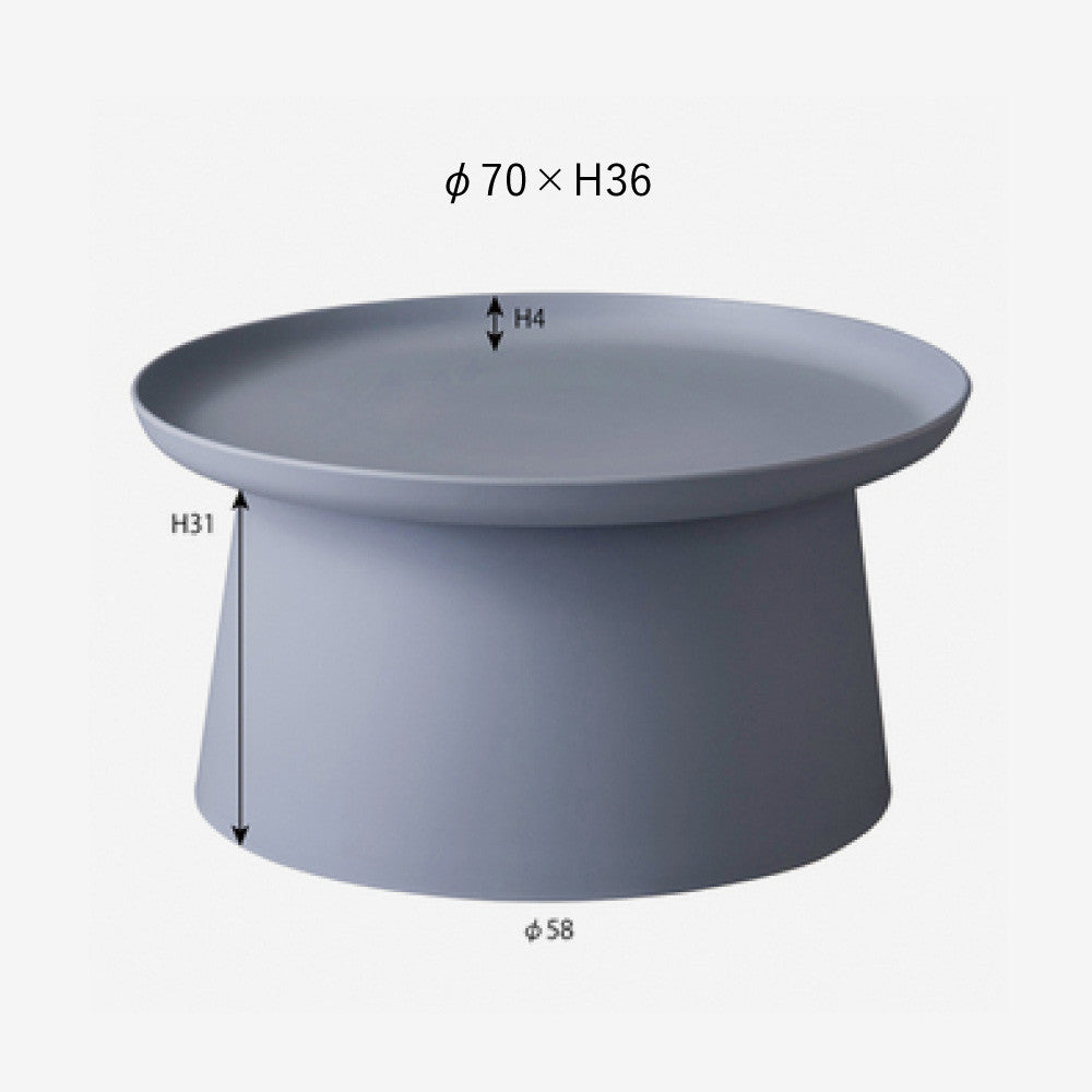 ラウンド型サイドテーブルφ70cm