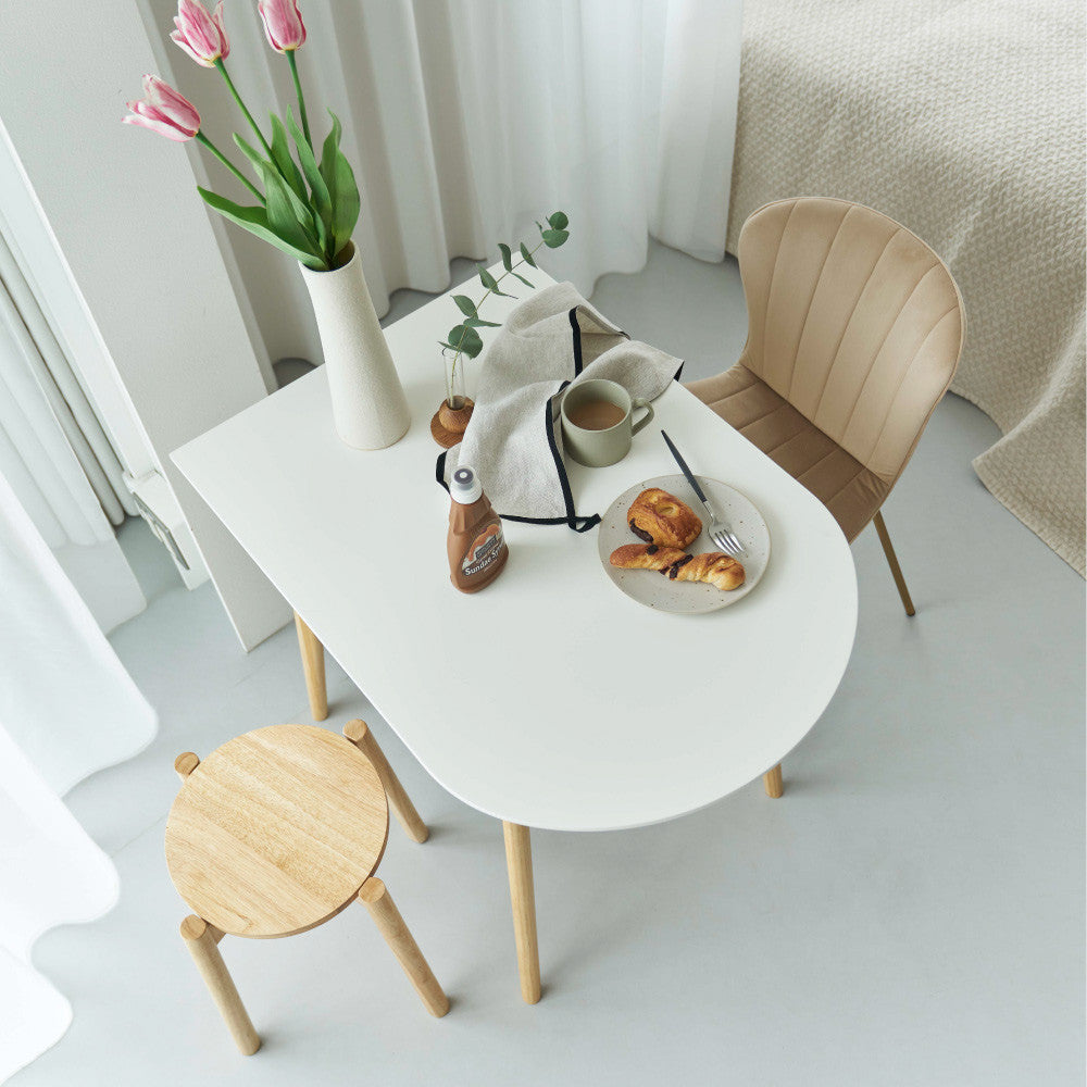 壁付け半円テーブル