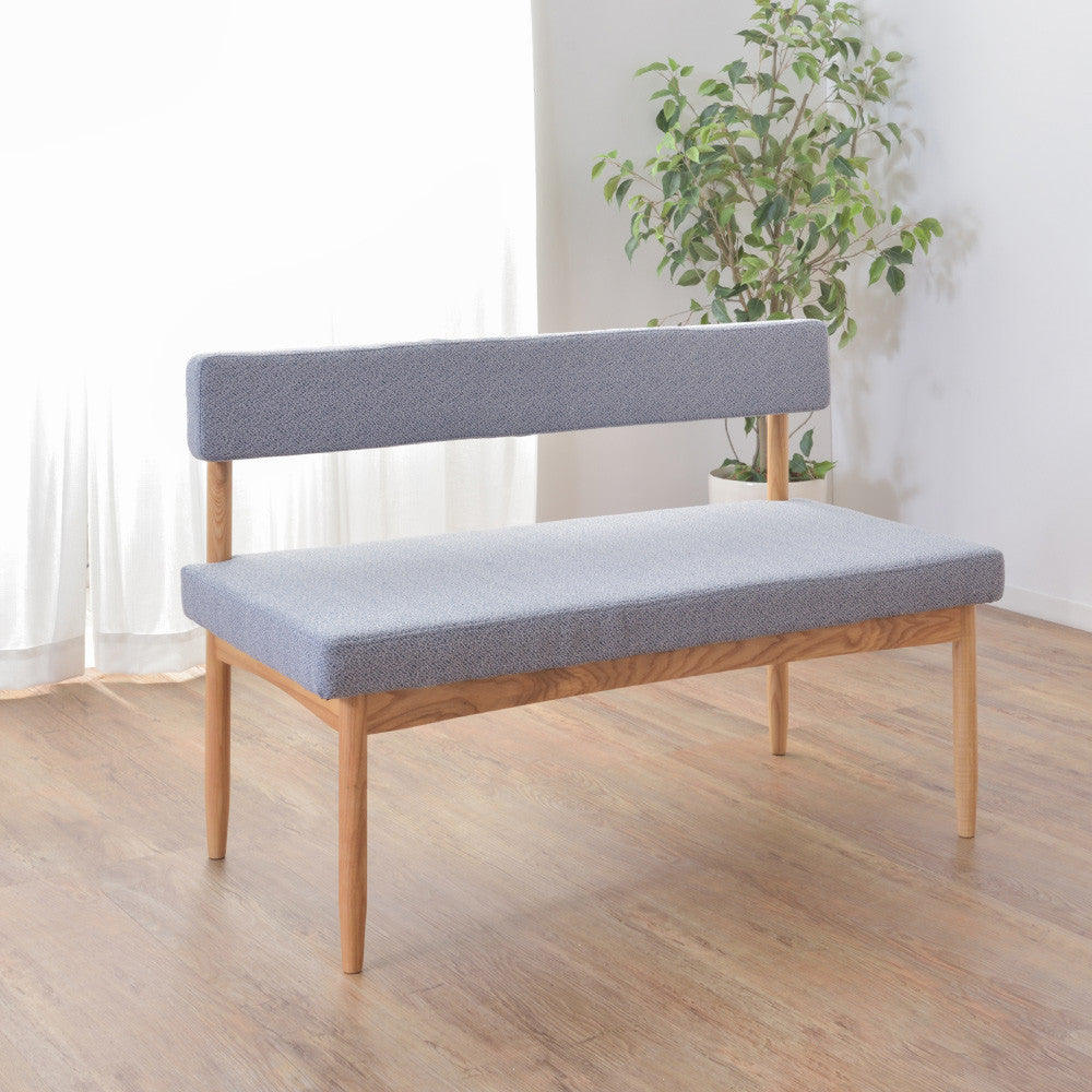 ダイニングベンチ背もたれ付