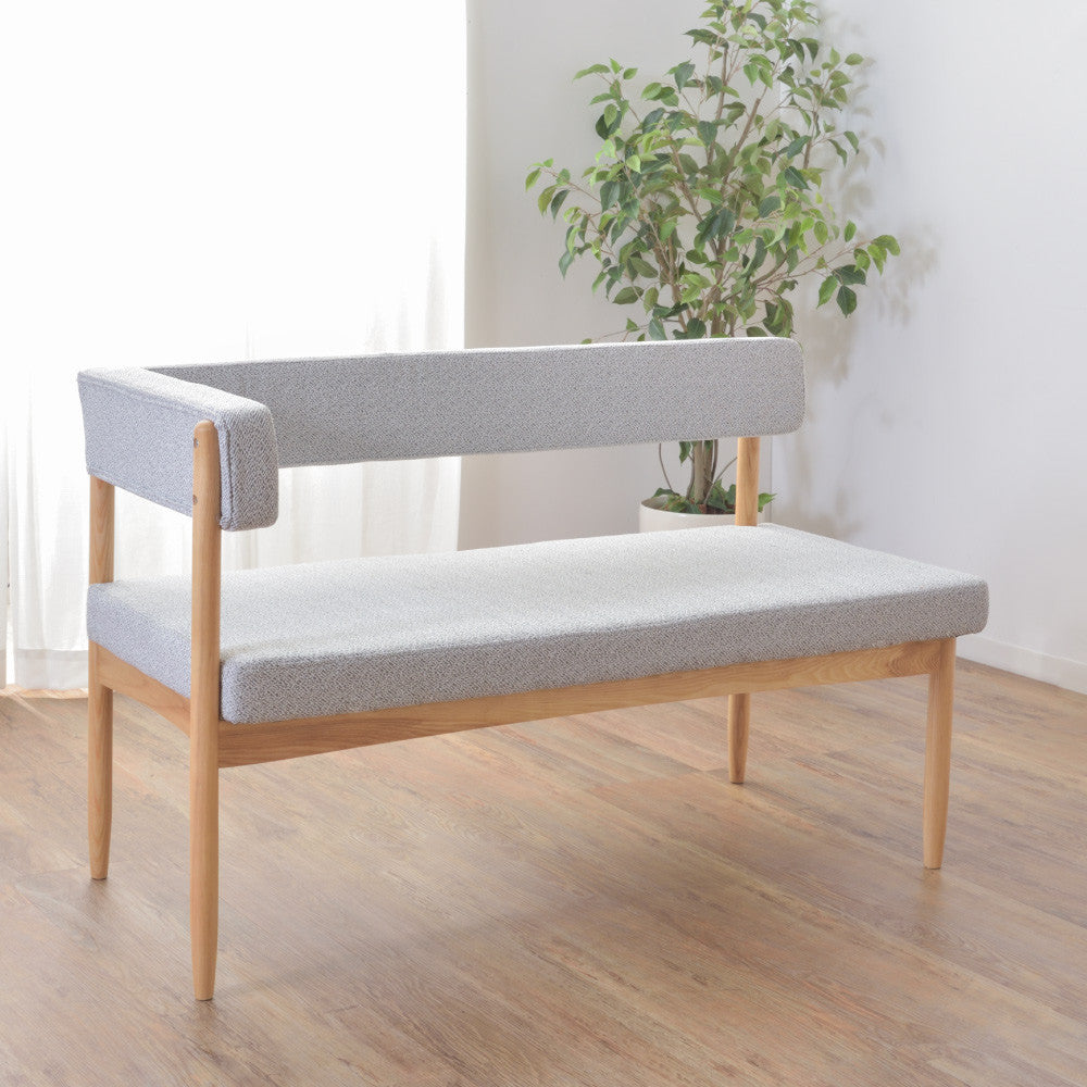 ダイニングベンチ肘掛け付