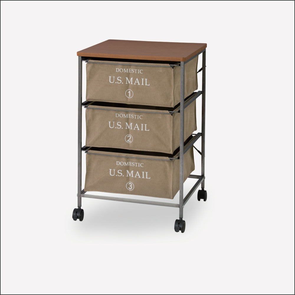 USメールチェスト3段