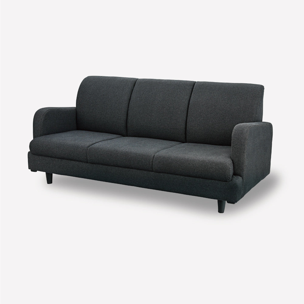 ブラックデニムソファ　３人掛